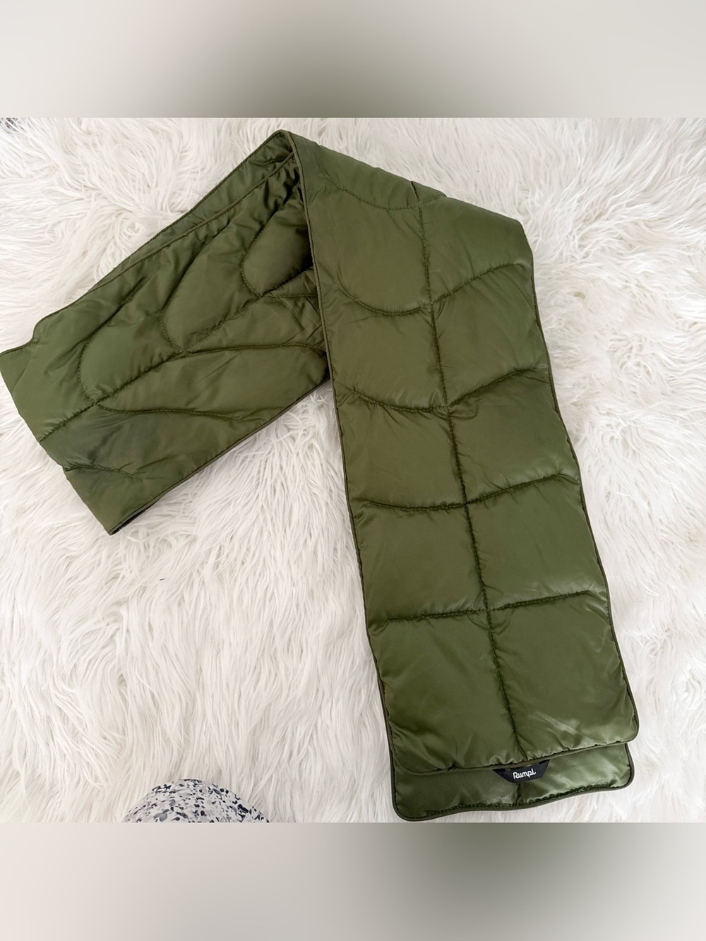 Rumpl Olive Quilted Puffer Scarf by